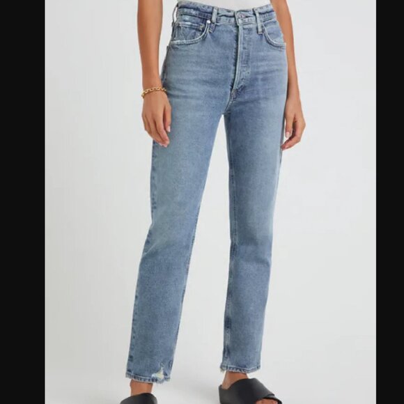 Citizens Of Humanity Blue Straight Leg Jeans - Picture 11 of 12